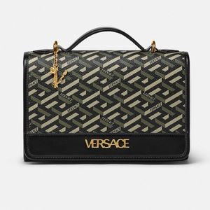 Versace La Greca Top Handle Crossbody